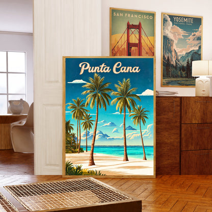 Punta Cana Vintage Travel Poster