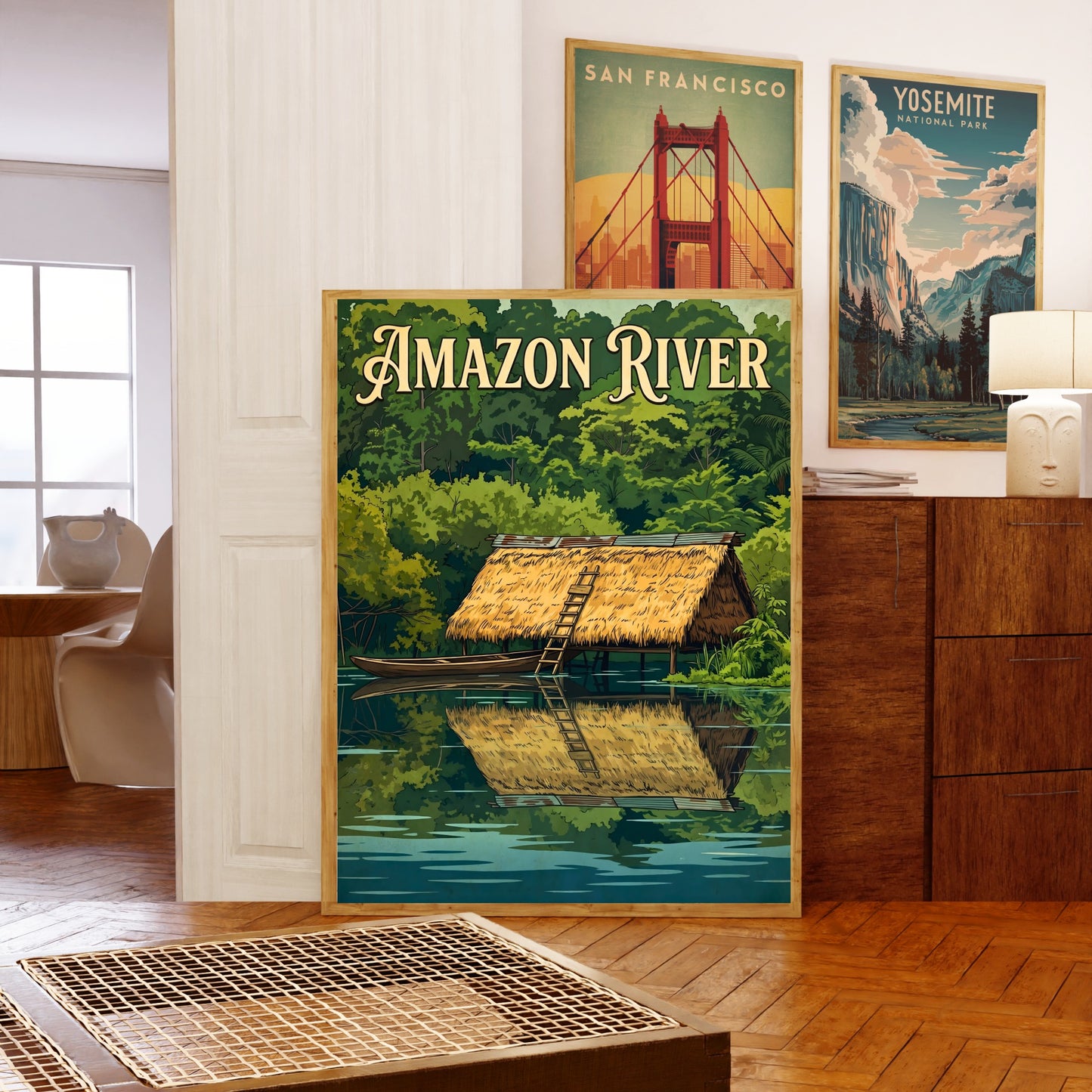 Amazon River Vintage Travel Poster - River Life