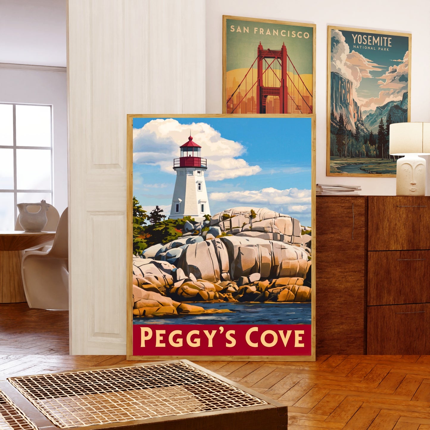 Peggy’s Cove Vintage Travel Poster - Beacon of the Atlantic