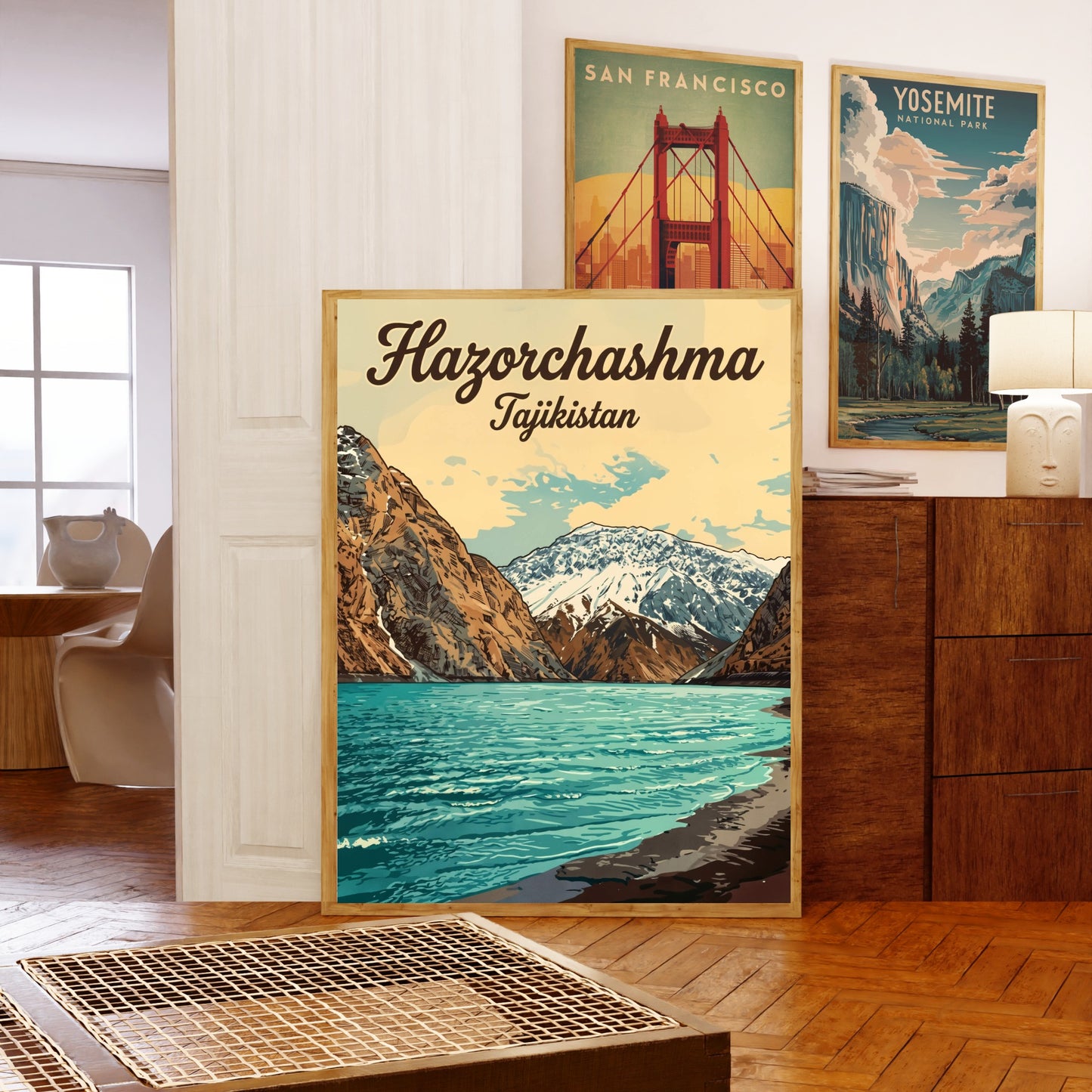 Hazorchashma Vintage Travel Poster -  Captivating  Serenity