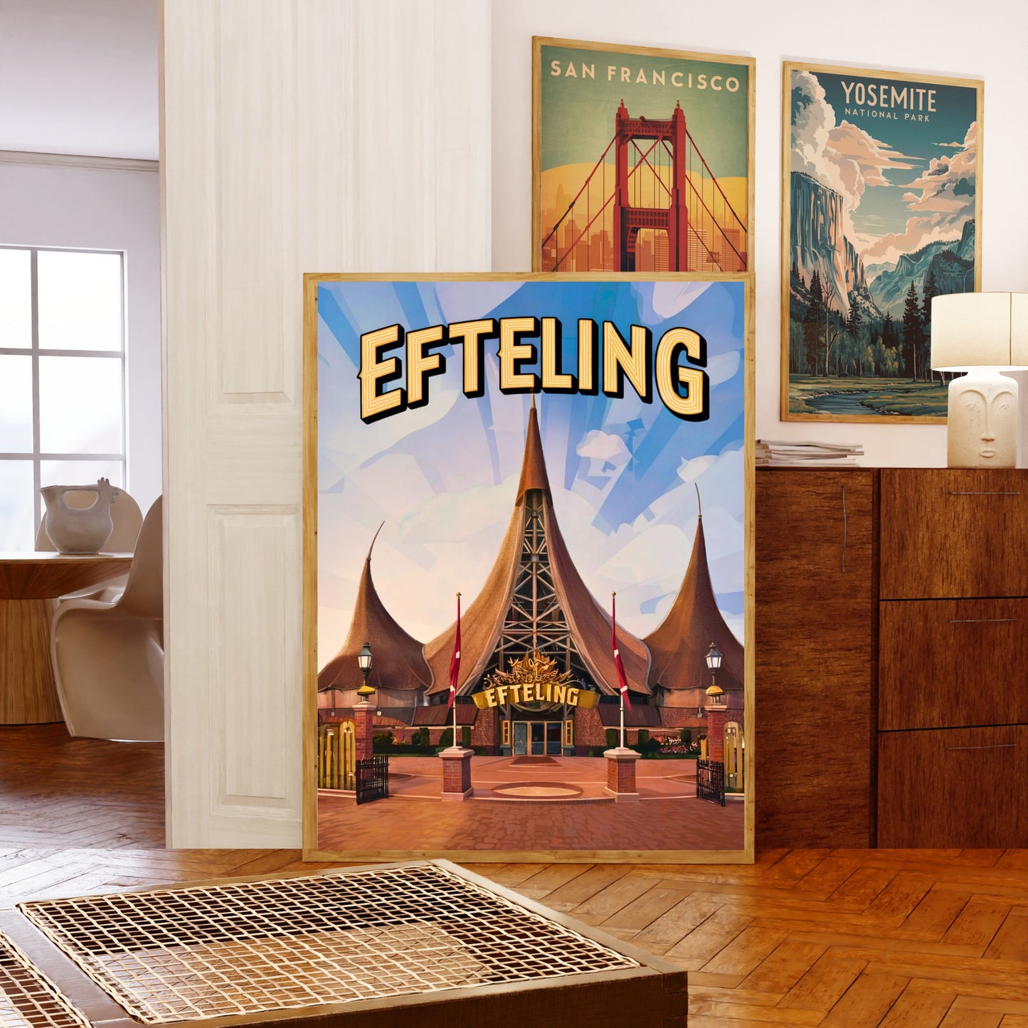 Efteling Vintage Travel Poster - Netherlands’ Most Enchanting Theme Park