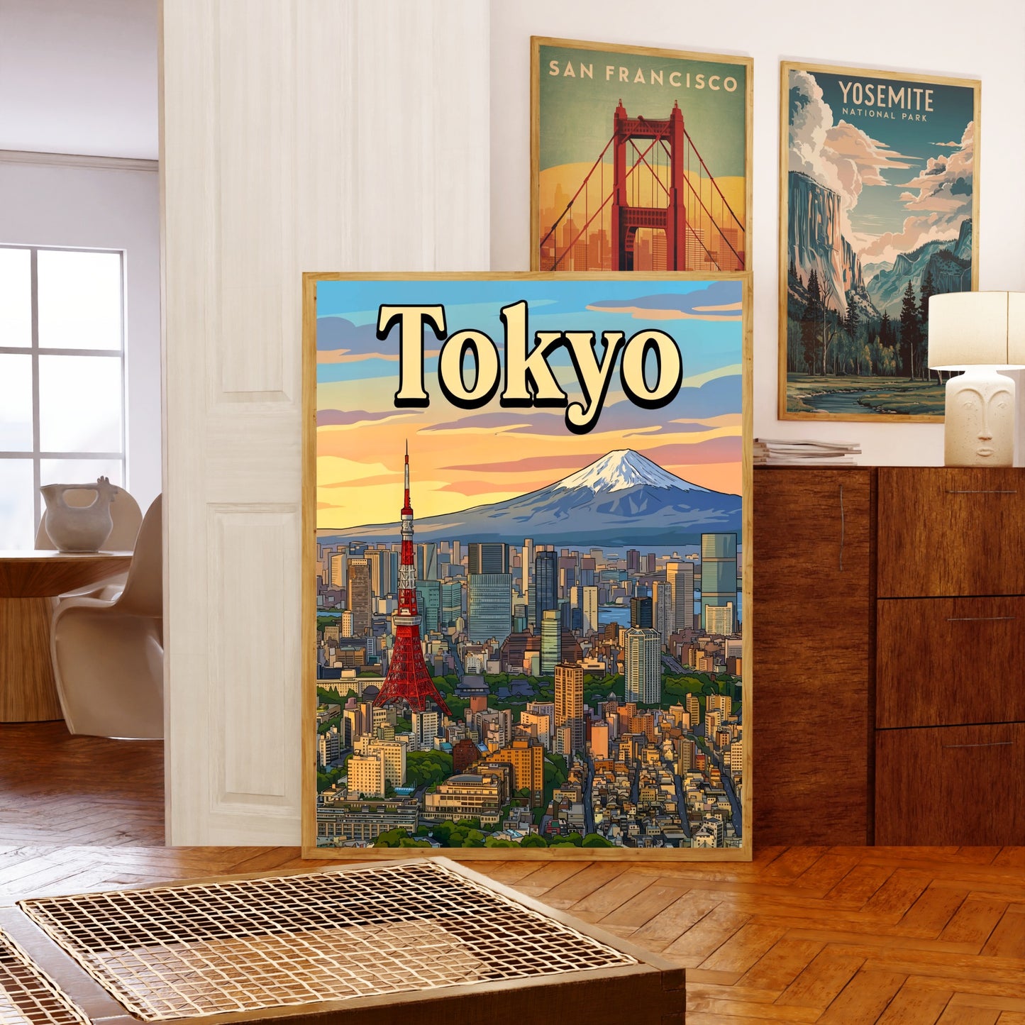 Tokyo Vintage Travel Poster - Japan Captivating Above View