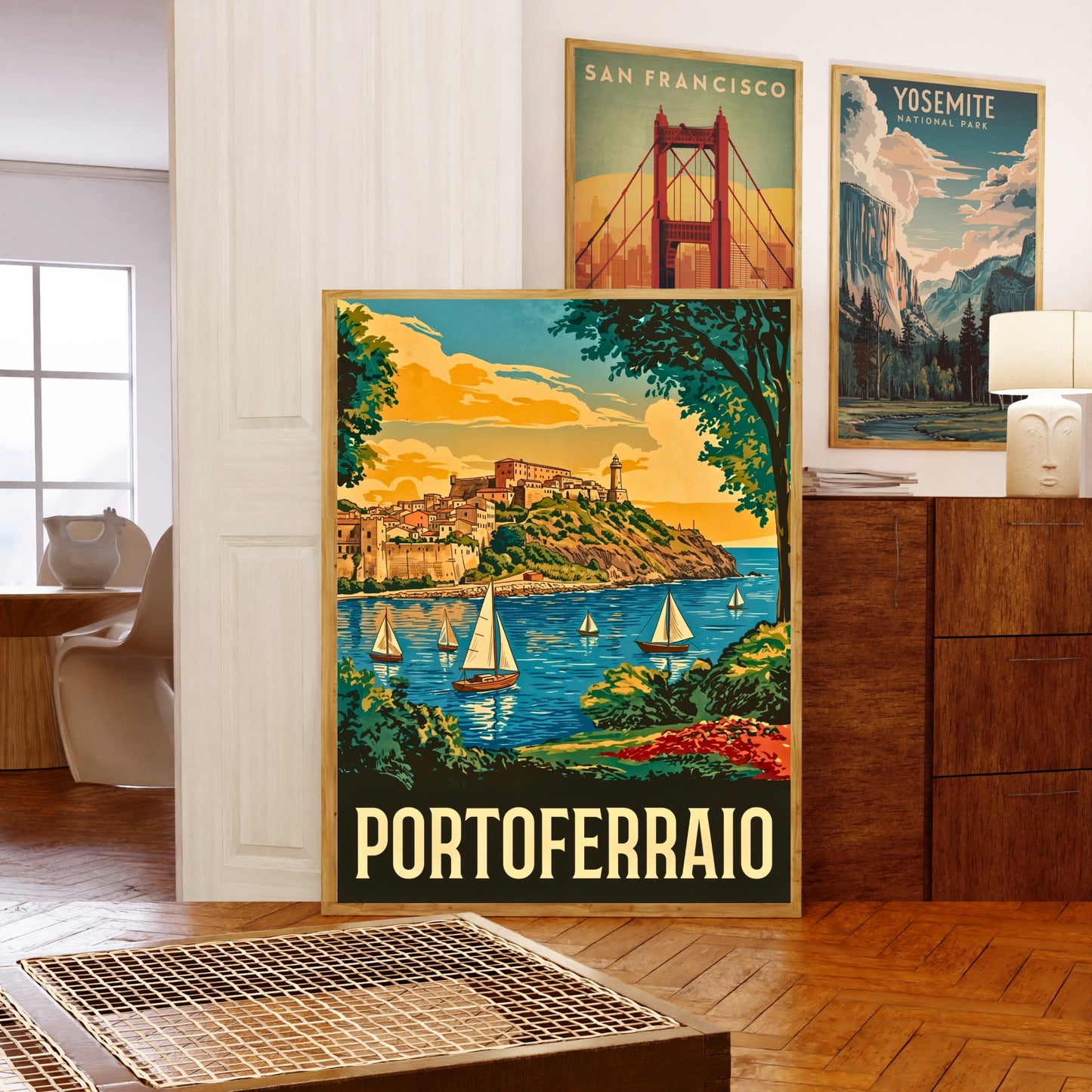 Portoferraio Vintage Travel Poster