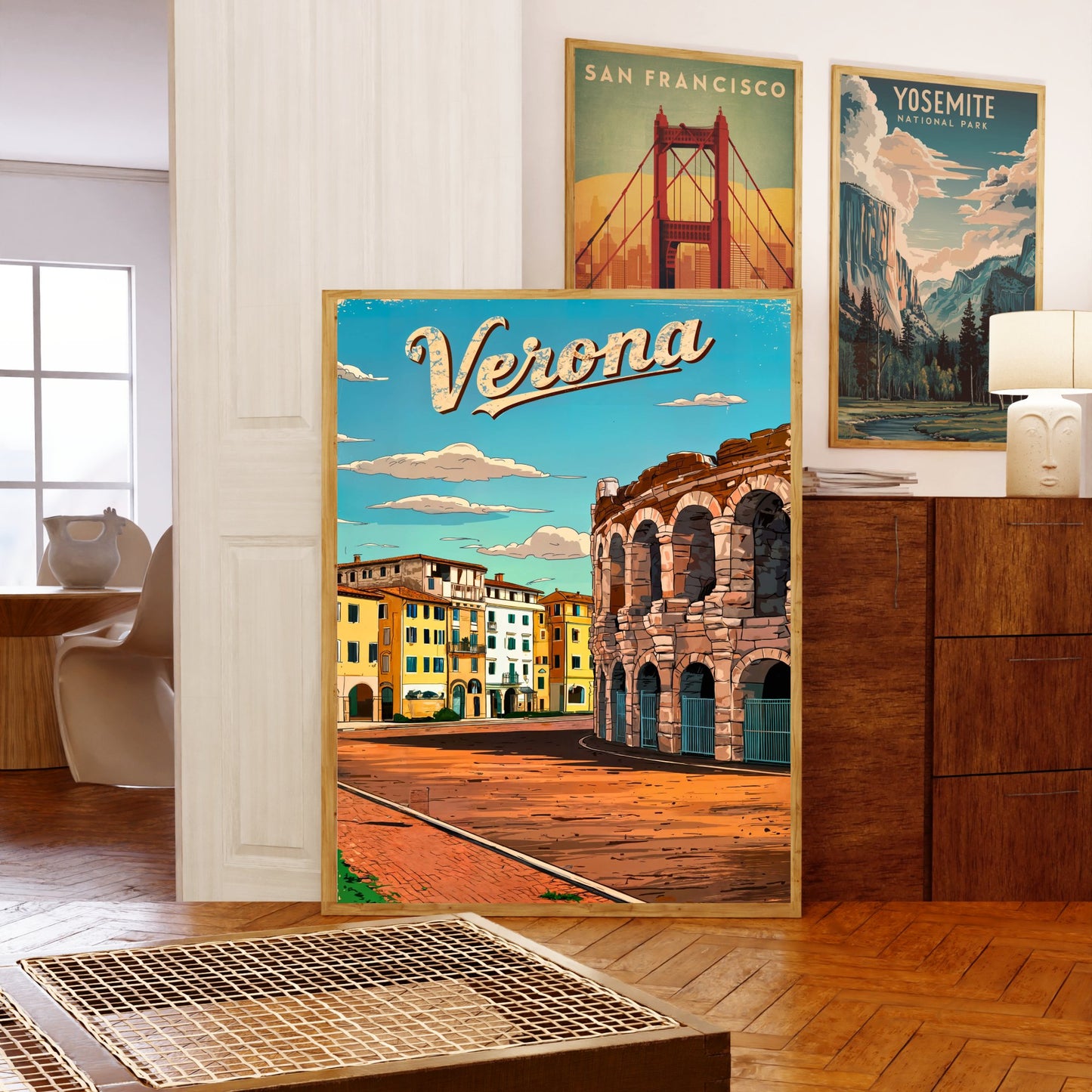 Verona, Italy Vintage Travel Poster - Discover the Magic of Verona