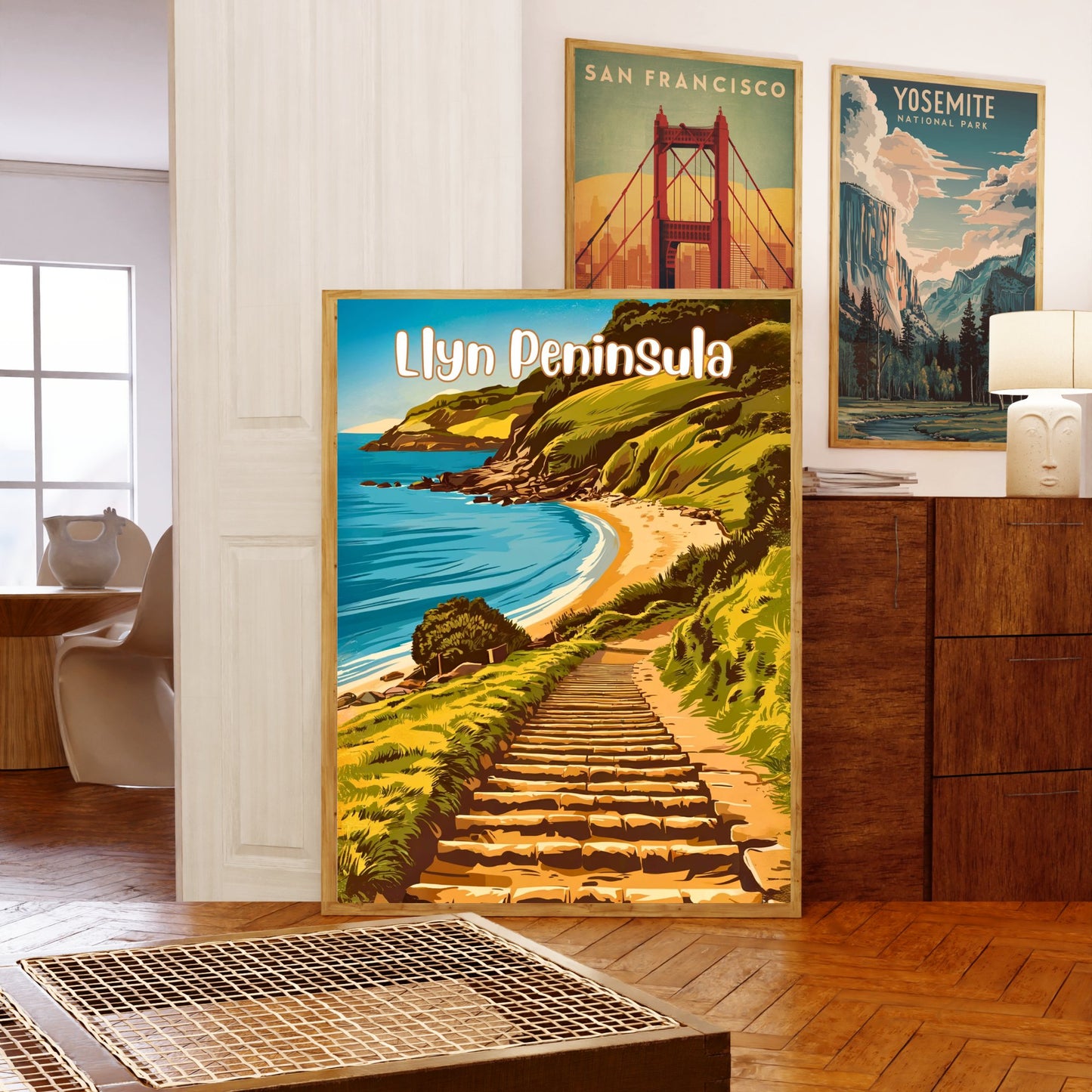 Llyn Peninsula Vintage Travel Poster