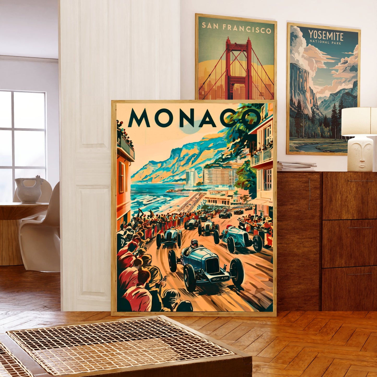Monaco Vintage Travel Poster