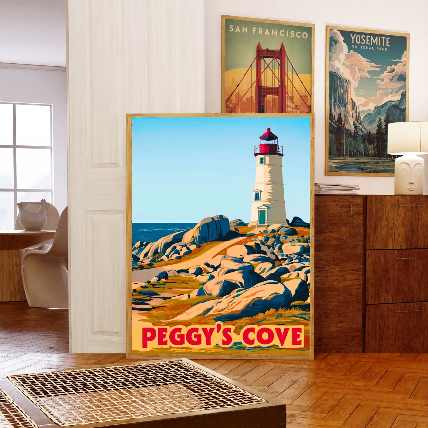 Peggy’s Cove Vintage Travel Poster - Canada