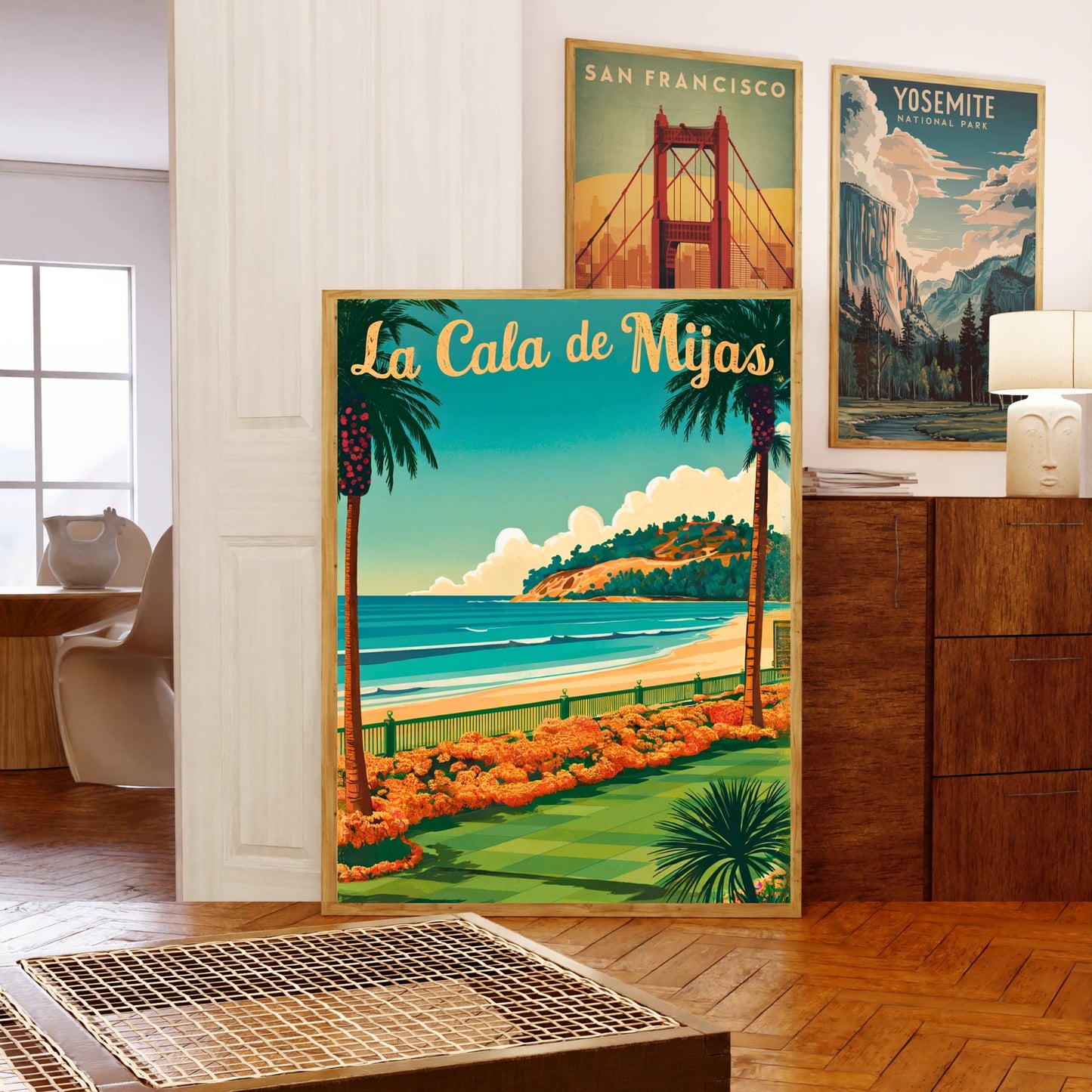 La Cala de Mijas Vintage Travel Poster - Spain’s Costa del Sol