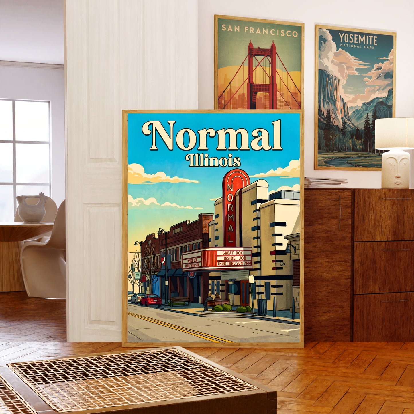 Normal, Illinois Vintage Travel Poster - Iconic Landmark
