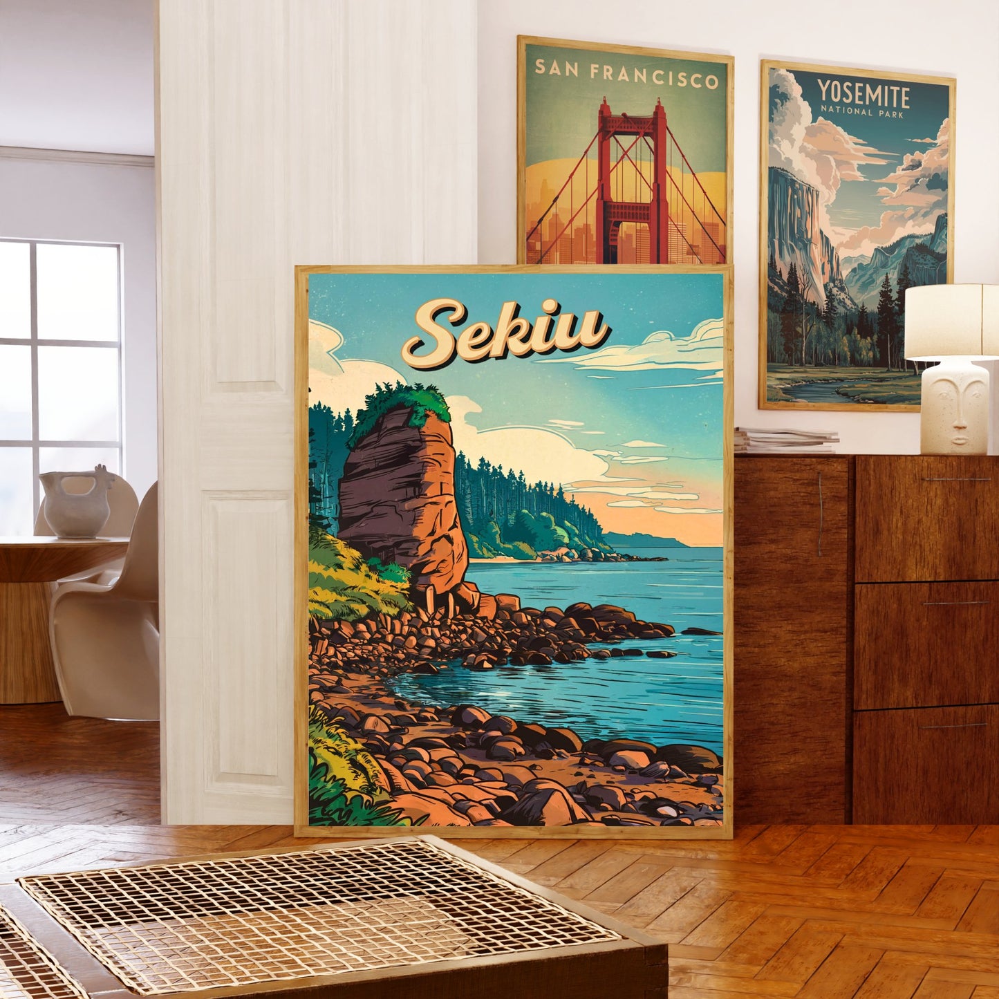 Sekiu Vintage Travel Poster