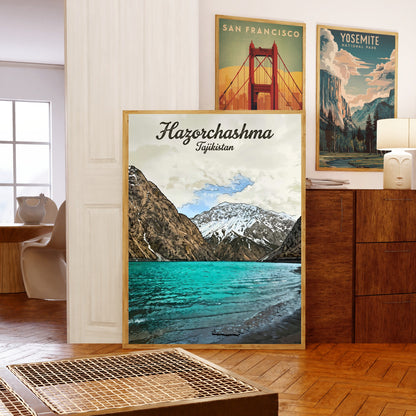 Hazorchashma Vintage Travel Poster -  The Thousands Spring