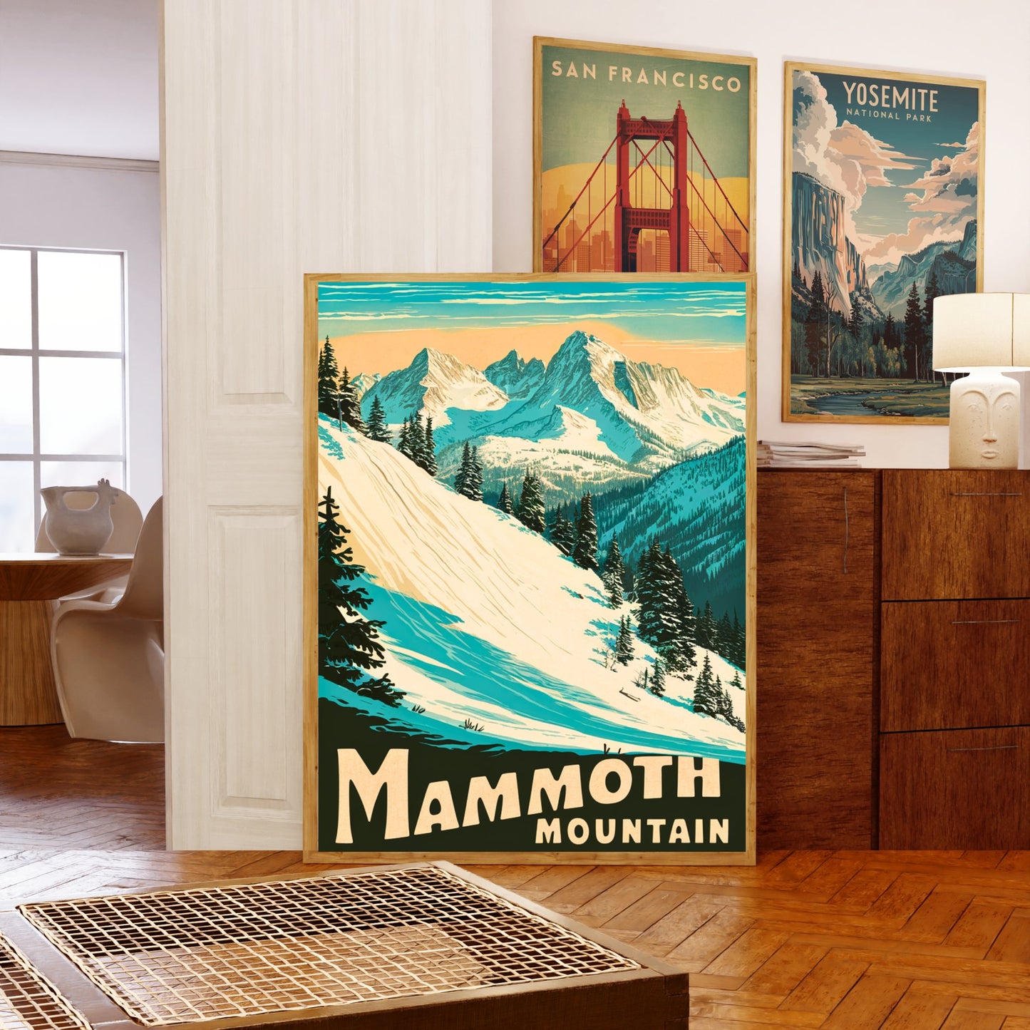 Mammoth Mountain Vintage Travel Poster