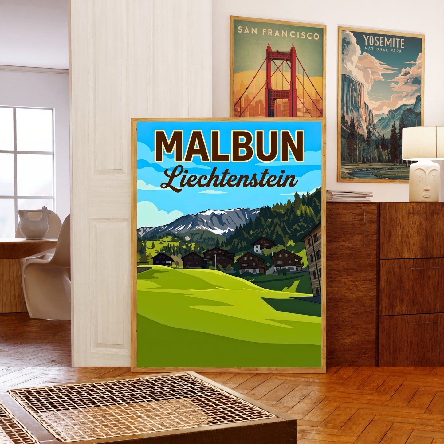 Malbun Vintage Travel Poster - Quiet Moments