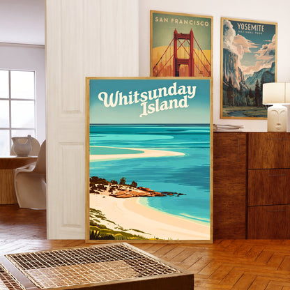 Whitsunday Islands Travel Poster