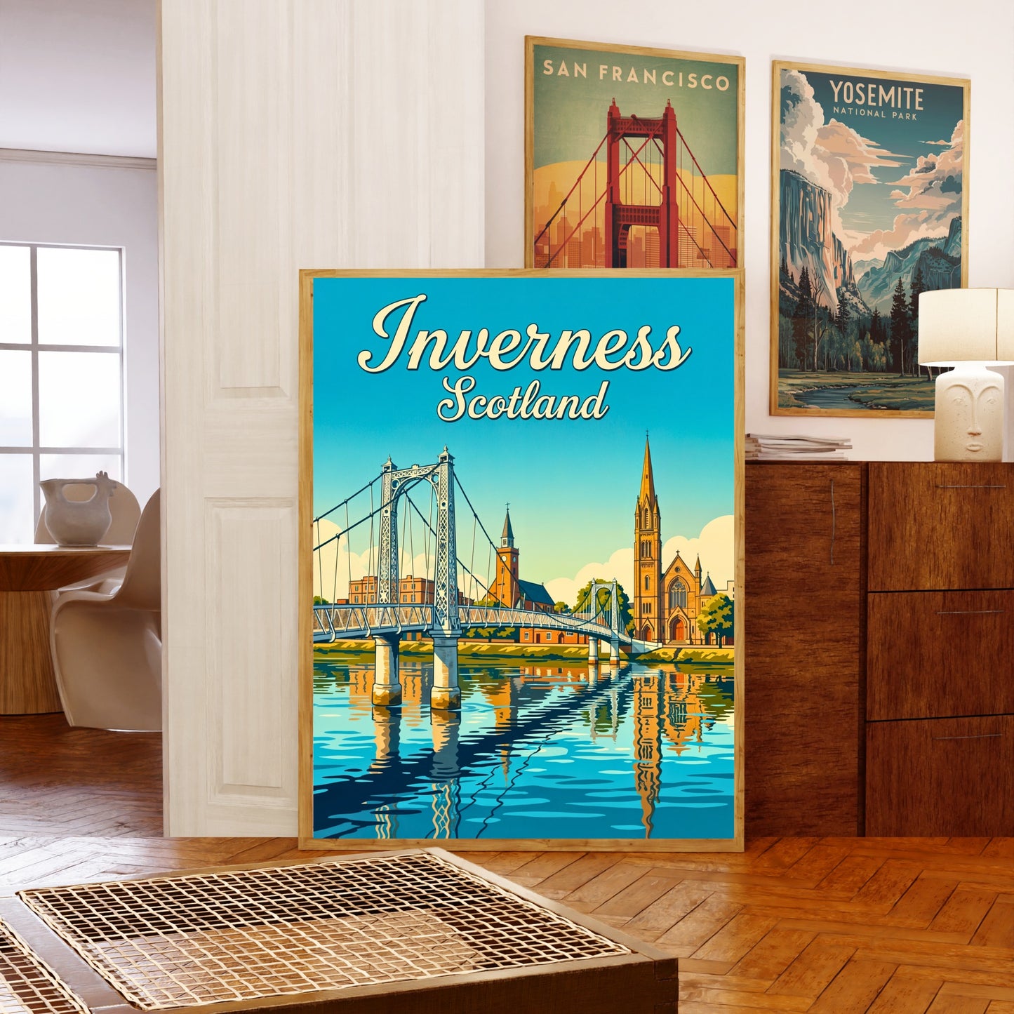 Inverness Vintage Travel Poster - Scotland Icons
