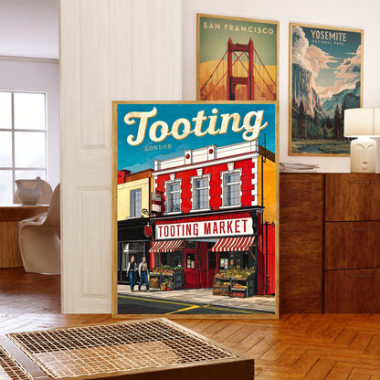 Tooting Vintage Travel Poster - The Landmark of South London