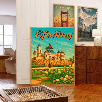 Efteling Vintage Travel Poster - Netherlands
