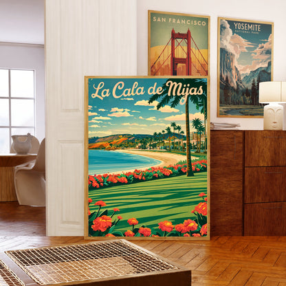La Cala de Mijas Vintage Travel Poster - La Cala Breeze