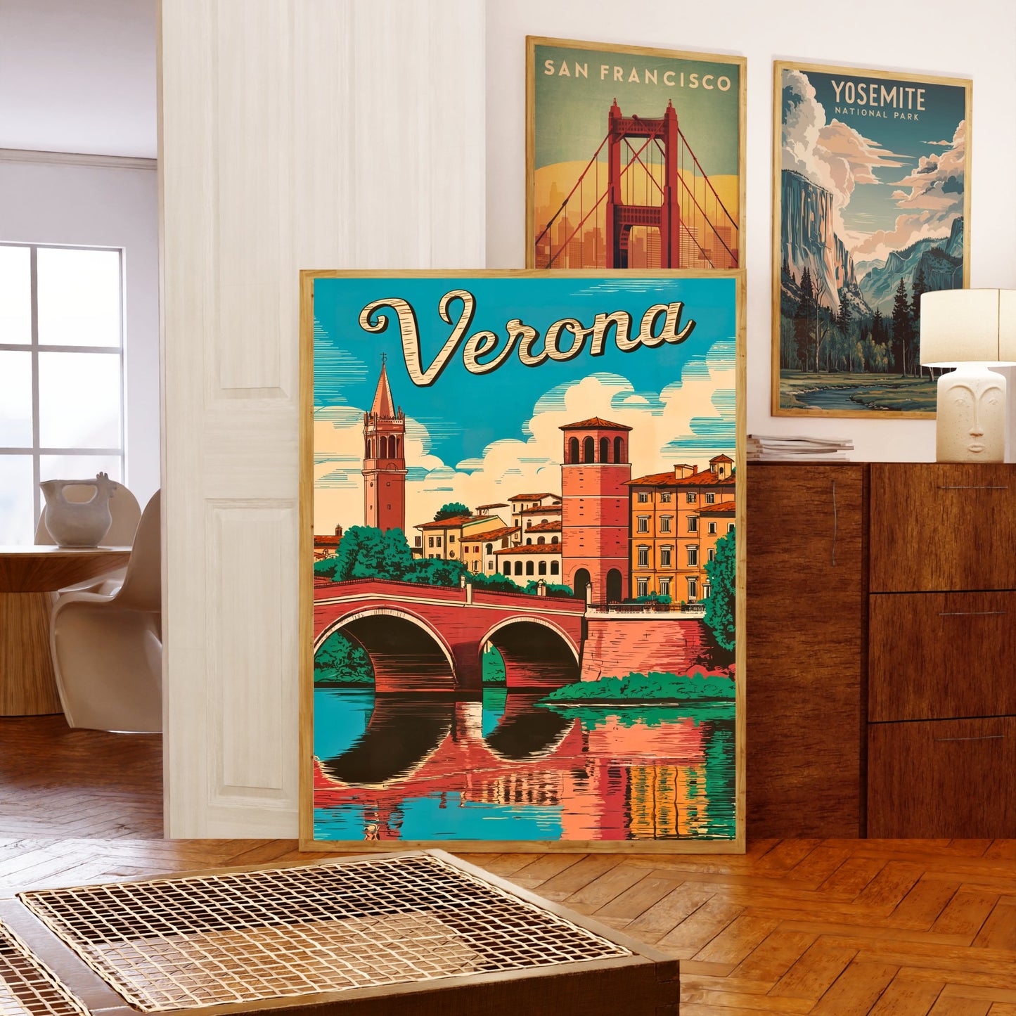 Verona, Italy Vintage Travel Poster
