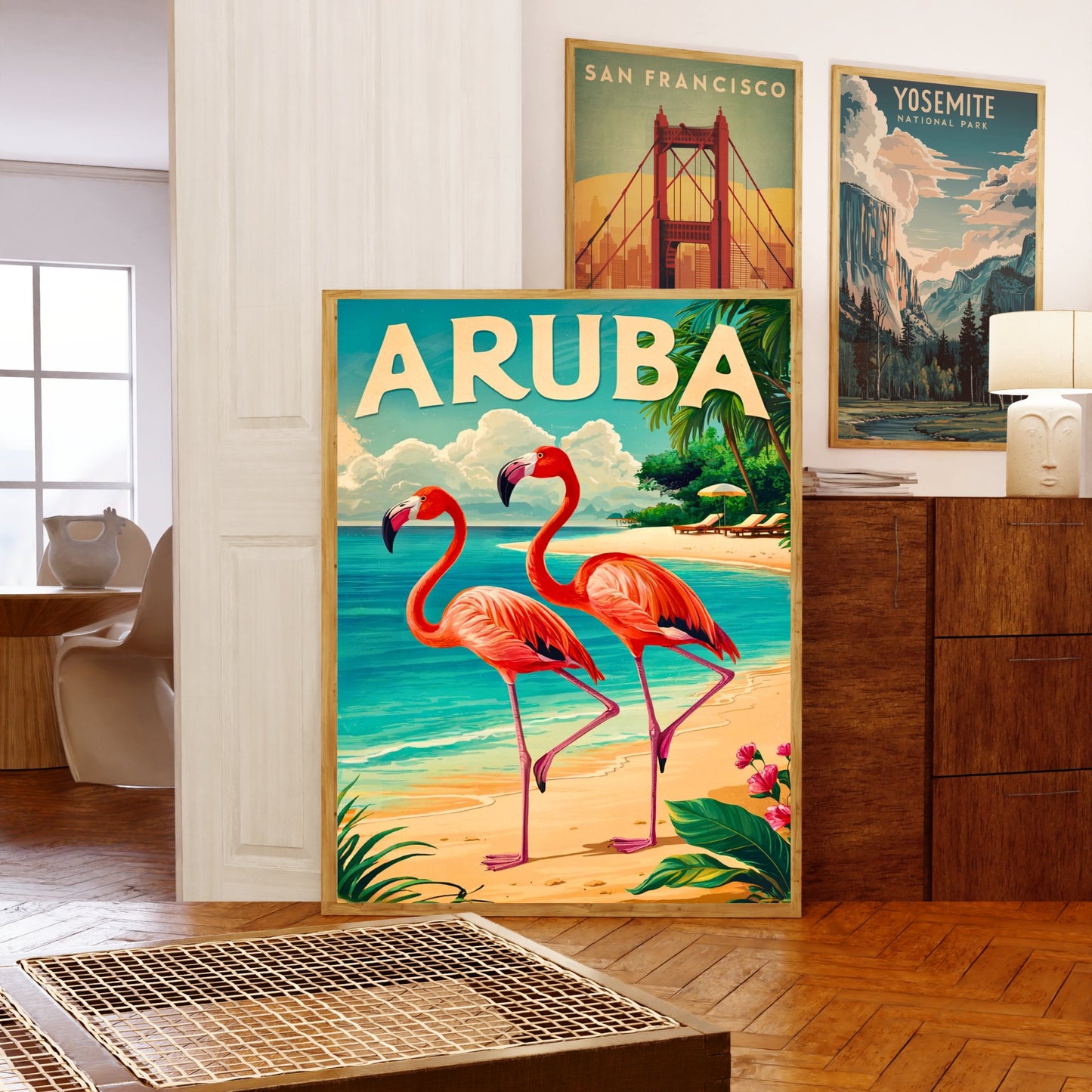 Aruba Vintage Travel Poster