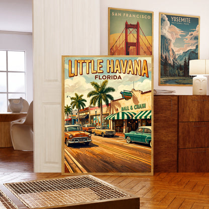 Little Havana Vintage Travel Poster -  Timeless Street