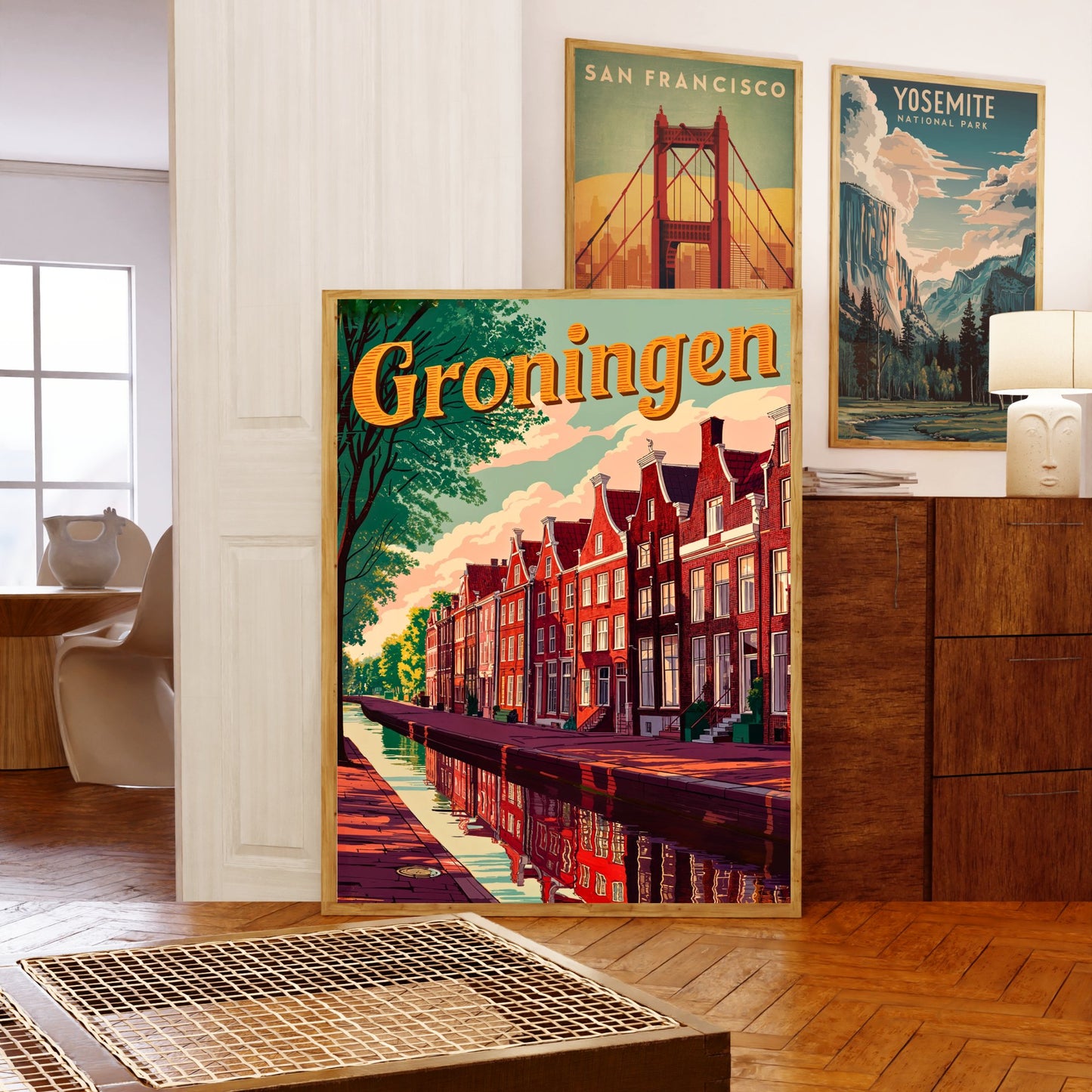 Groningen Vintage Travel Poster