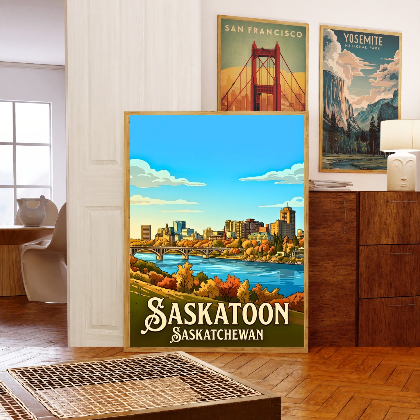 Saskatoon Vintage Travel Poster