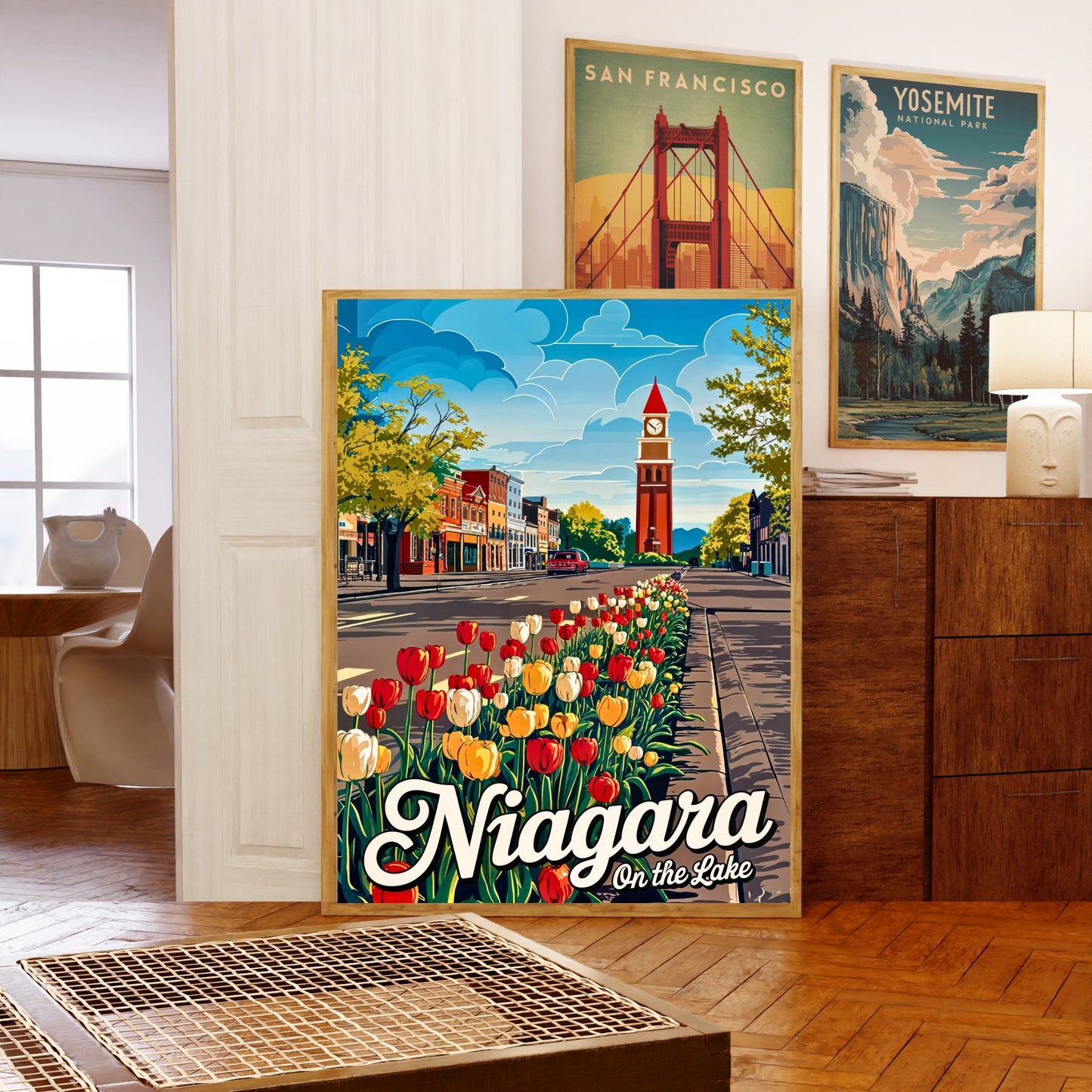 Niagara-on-the-Lake Vintage Travel Poster - Petals Along the Promenade