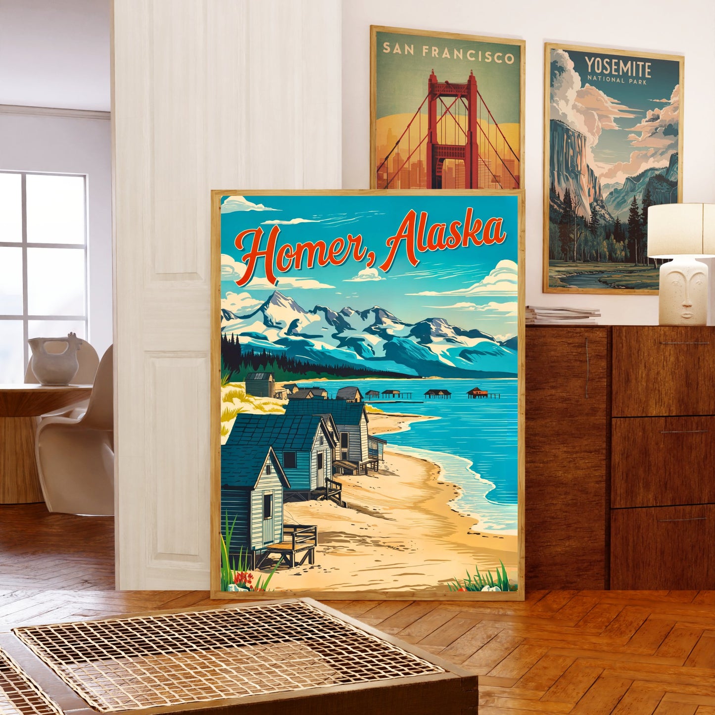 Homer Vintage Travel Poster - A Coastal Alaskan Paradise