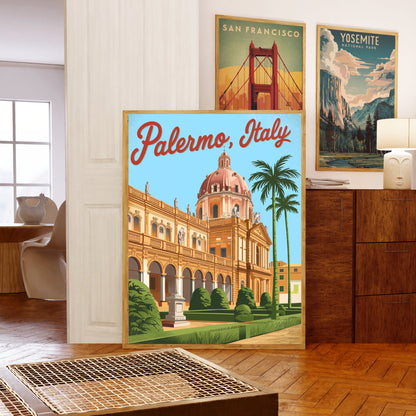 Palermo Vintage Travel Poster