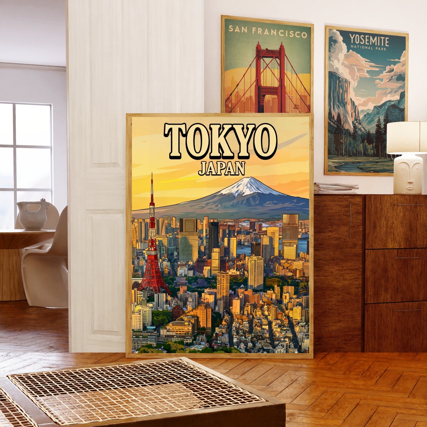 Tokyo Vintage Travel Poster - Breathtaking View of Japan City