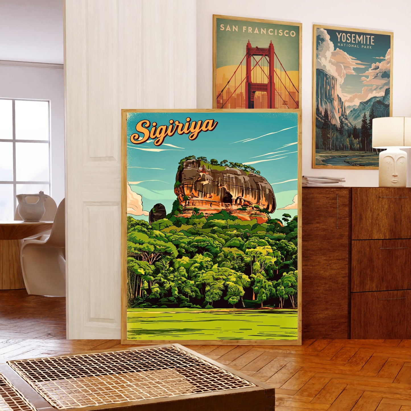 Sigiriya Vintage Travel Poster
