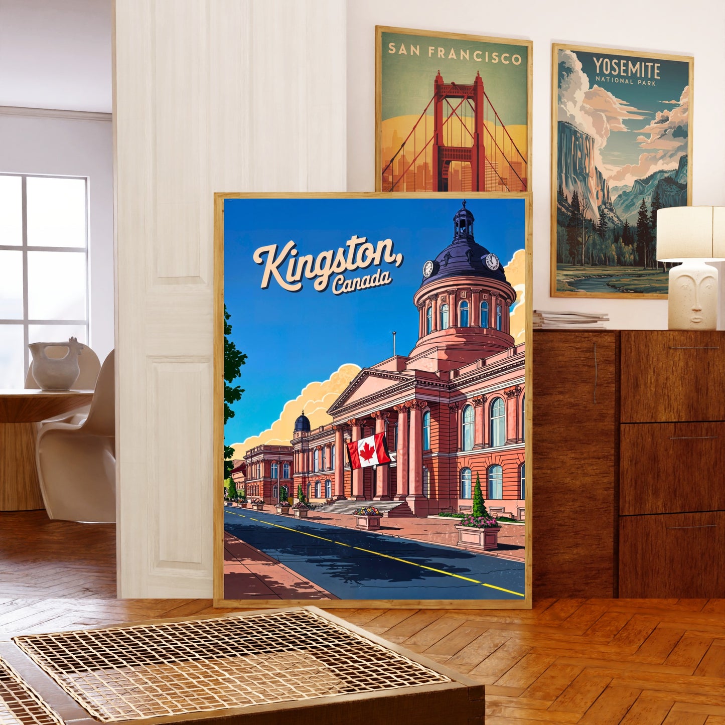 Kingston Vintage Travel Poster - The Limestone City
