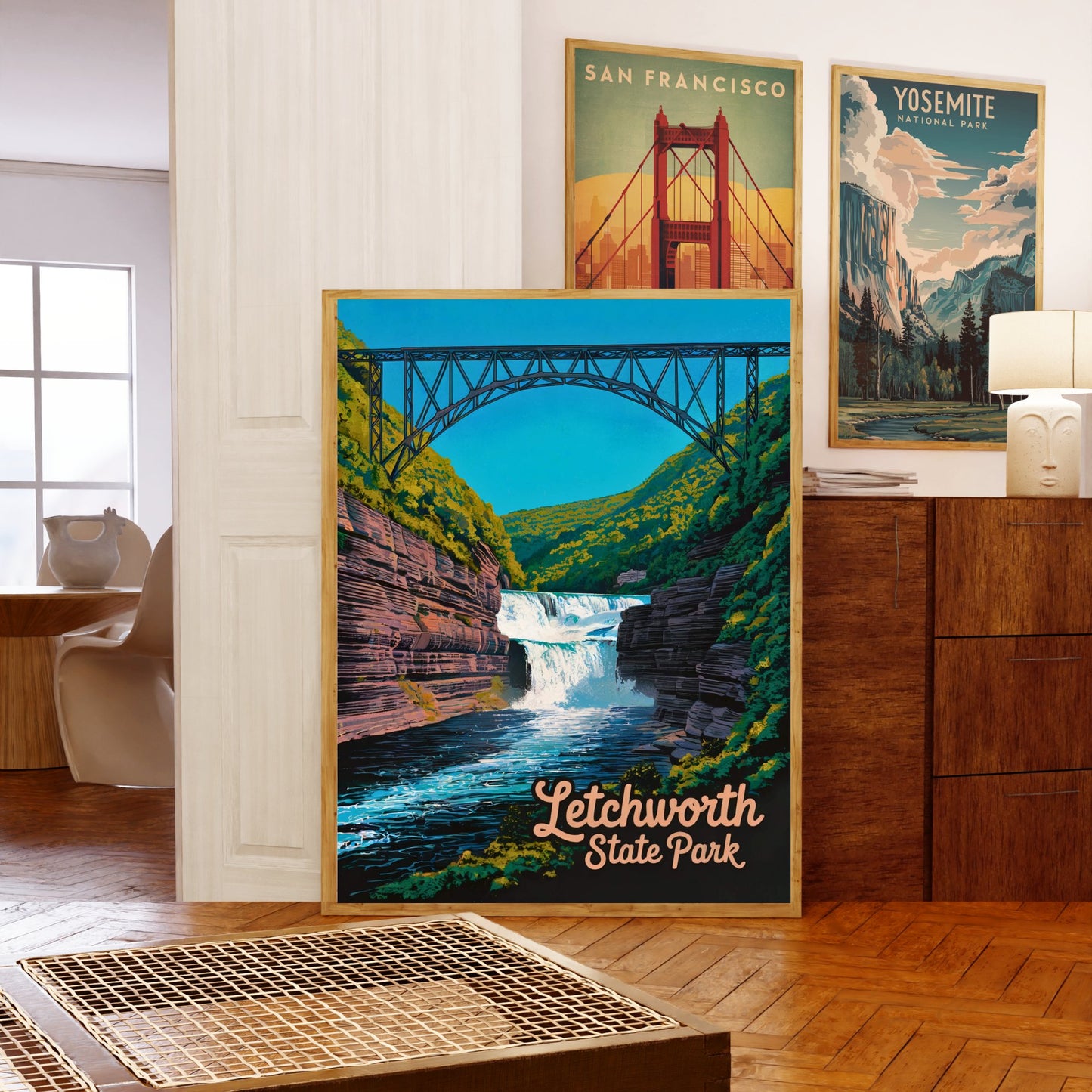 Letchworth State Park Vintage Travel Poster - New York