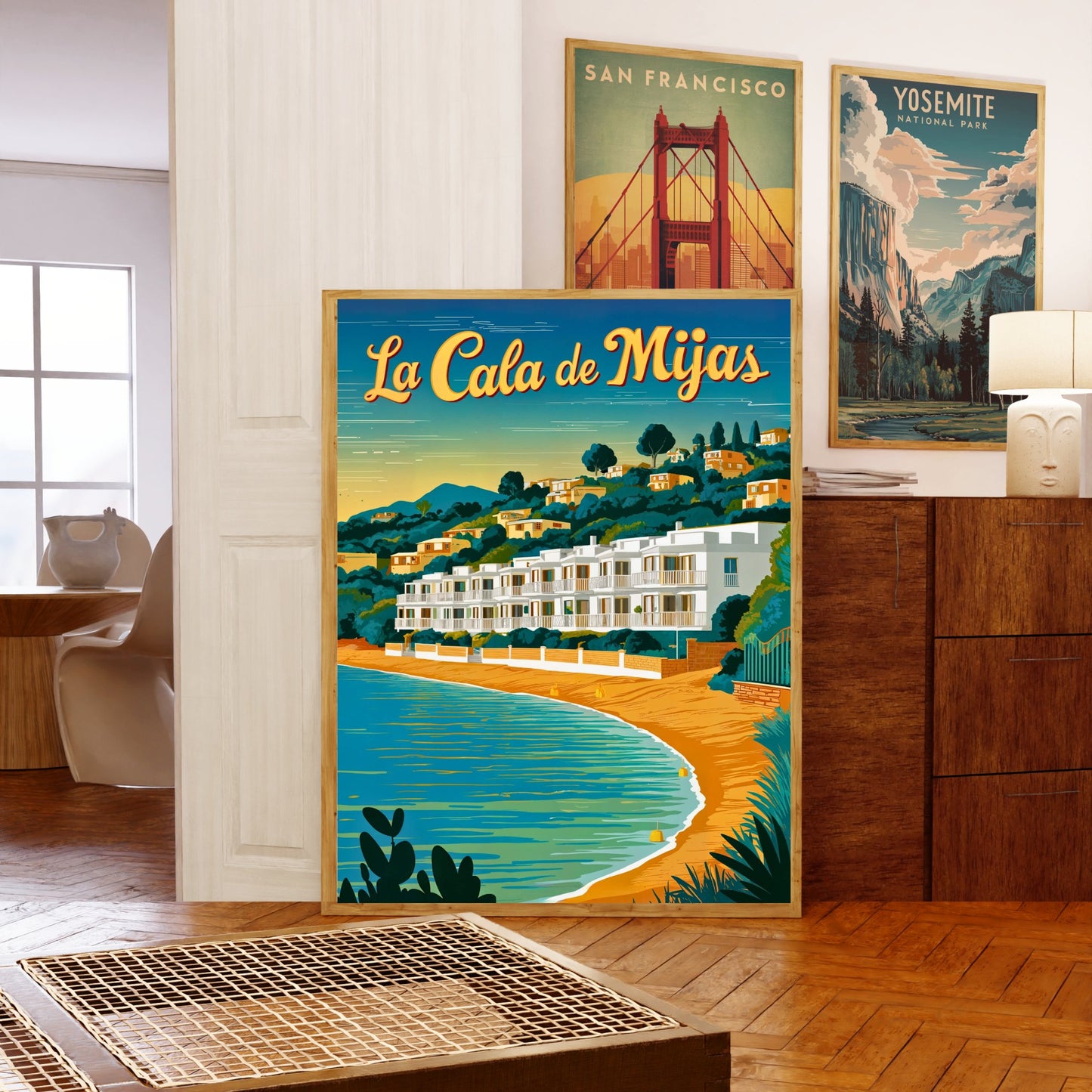 La Cala de Mijas Vintage Travel Poster - Spanish Riviera