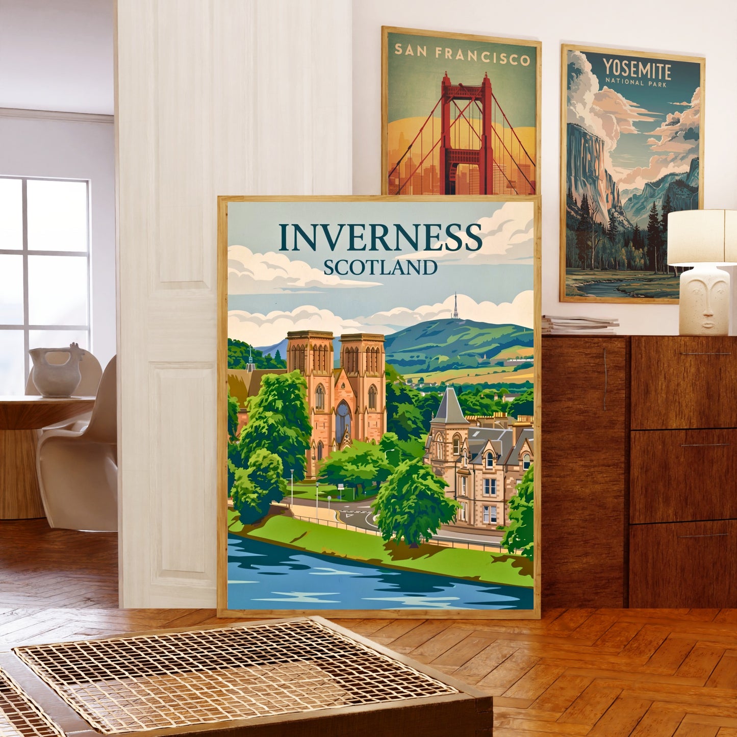 Inverness Vintage Travel Poster - Riverside
