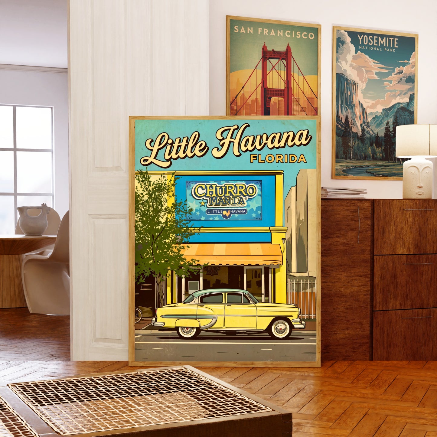 Little Havana Vintage Travel Poster -  Iconic Landmark
