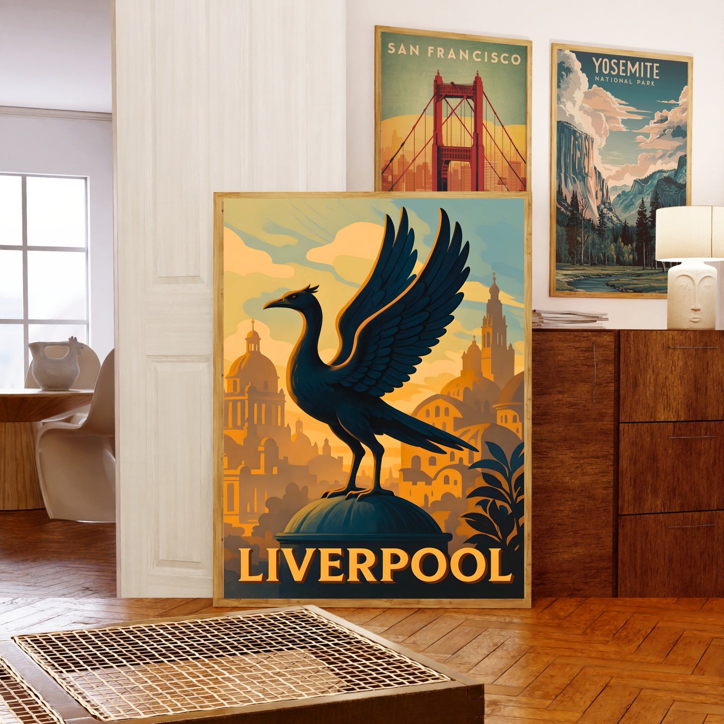 Liverpool Vintage Travel Poster - England