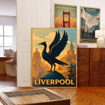 Liverpool Vintage Travel Poster - England