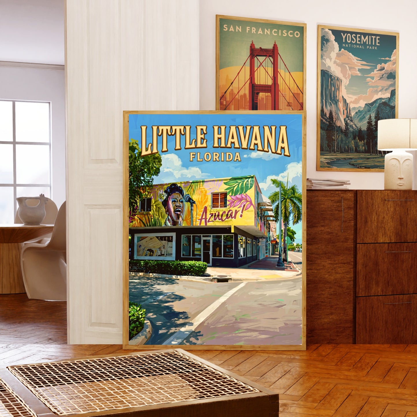 Little Havana Vintage Travel Poster -  Landamarks