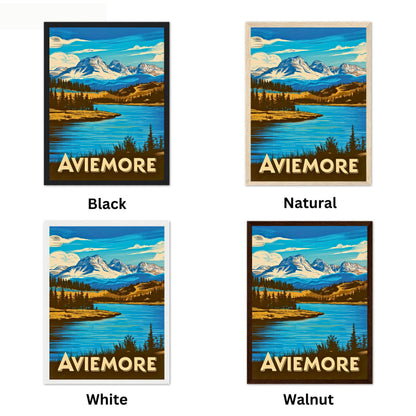 Aviemore Vintage Travel Poster - Scottish Highlands