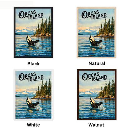 Orcas Island Vintage Travel Poster -  Washington