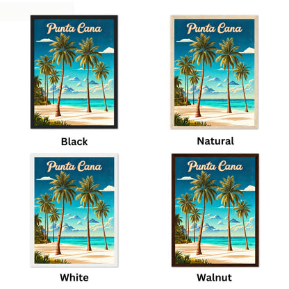 Punta Cana Vintage Travel Poster