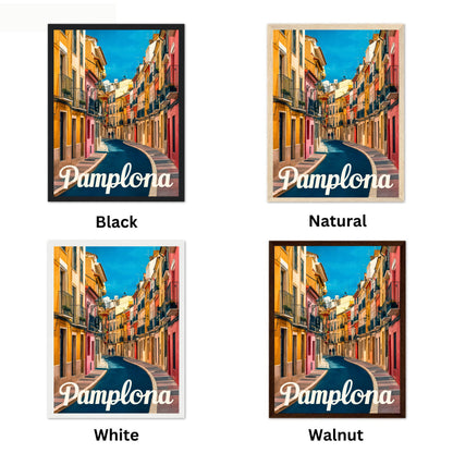 Pamplona Vintage Travel Poster - Spain History