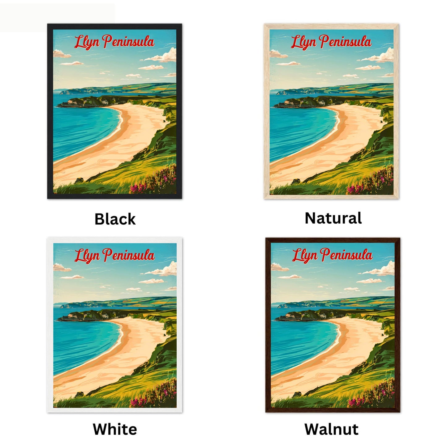 Llyn Peninsula Vintage Travel Poster - Breathtaking landscape in Wales