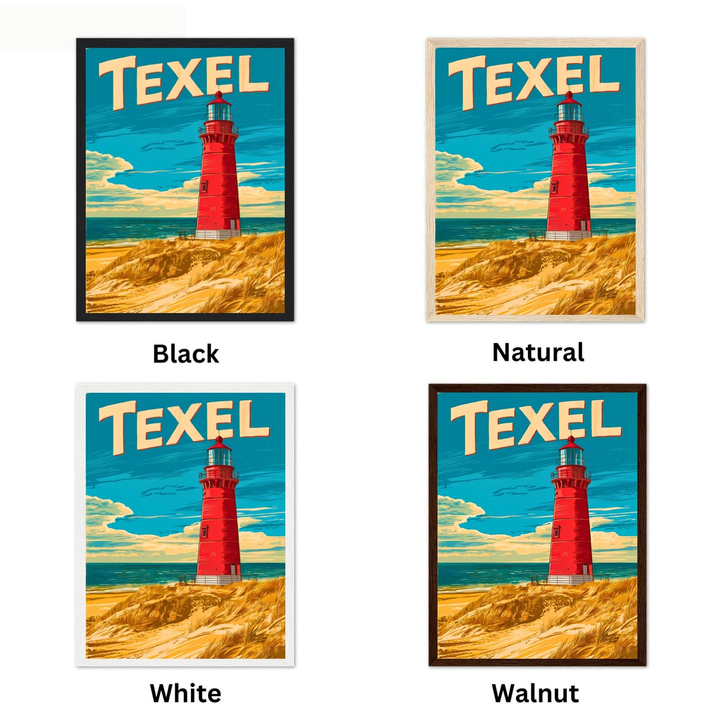 Texel Vintage Travel Poster