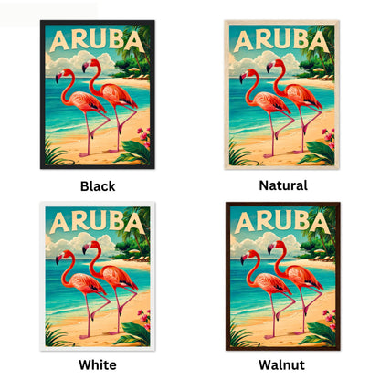 Aruba Vintage Travel Poster