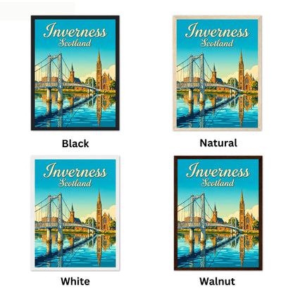 Inverness Vintage Travel Poster - Scotland Icons
