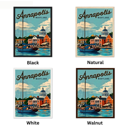 Annapolis Vintage Travel Poster - Historic Charm of Maryland