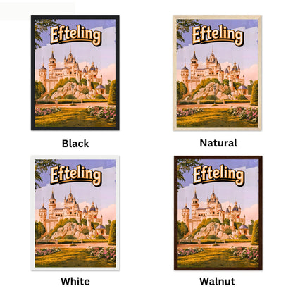 Efteling Vintage Travel Poster - The Heart of Dutch Fantasy